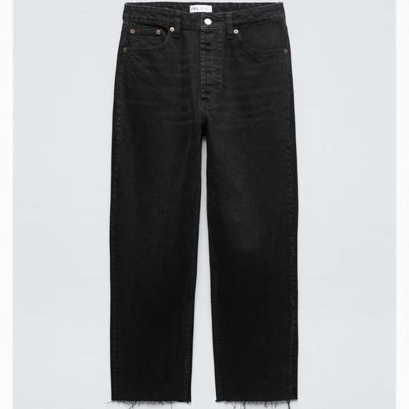 Zara Jeans Zara Straight Jeans Black Poshmark